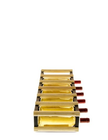 Stojak na 6 Butelek Szklanych/ PET — RW-8/ 6x1 — Surowy - product 2