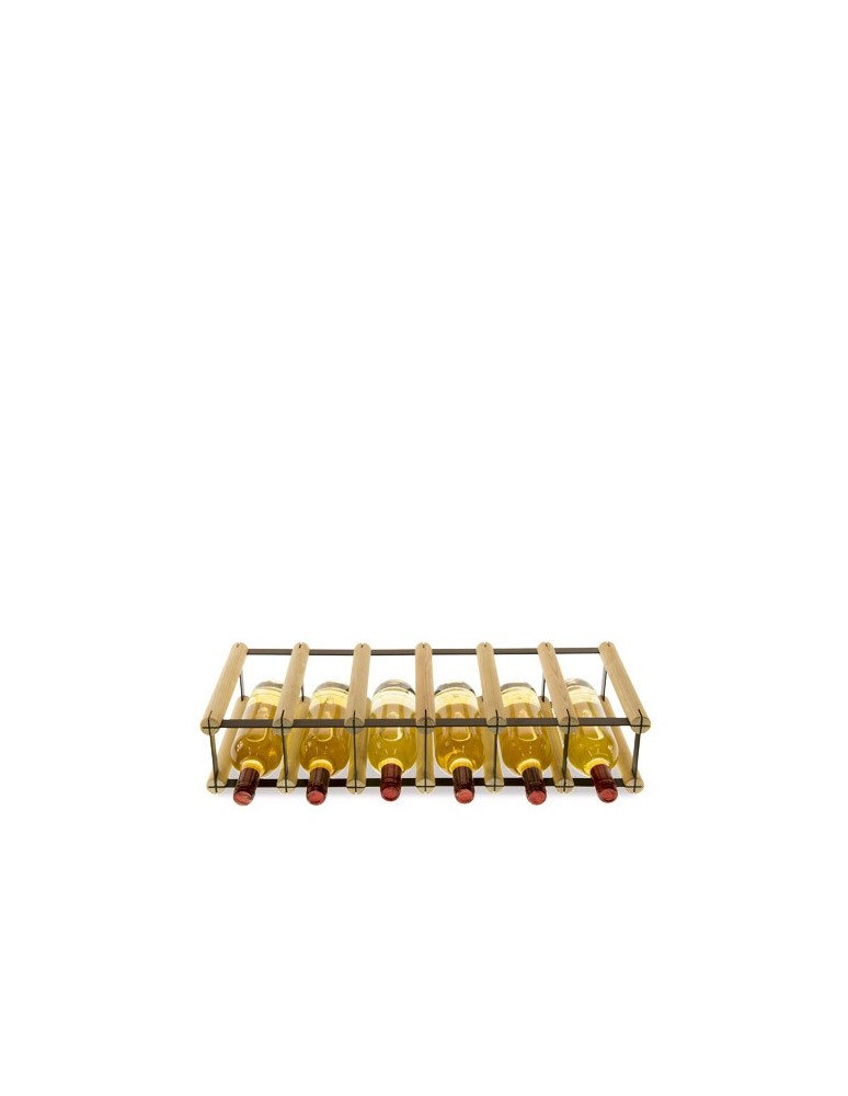 Regały - Stojak na 6 Butelek Szklanych/ PET — RW-8/ 6x1 — Surowy - product b2b.wamar.biz 3