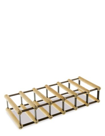 Regały - Stojak na 6 Butelek Szklanych/ PET — RW-8/ 6x1 — Surowy - product 6