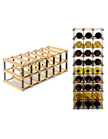 Stojak na 12 Butelek Szklanych/ PET — RW-8/ 6x2 — Surowy