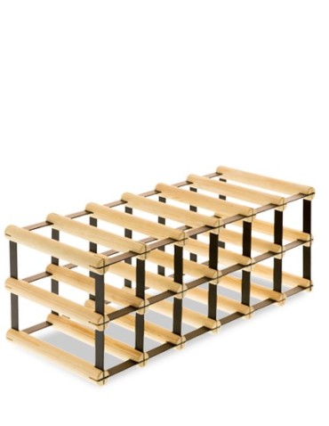 Regały - Stojak na 12 Butelek Szklanych/ PET — RW-8/ 6x2 — Surowy - product 6