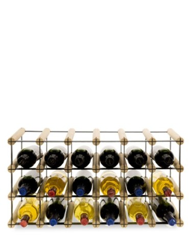 Regały - Stojak na 18 Butelek Szklanych/ PET — RW-8/ 6x3 — Surowy - product 3