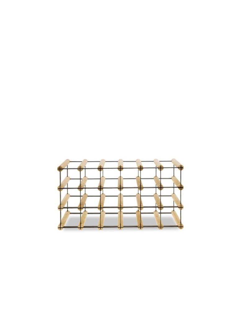 Regały - Stojak na 18 Butelek Szklanych/ PET — RW-8/ 6x3 — Surowy - product b2b.wamar.biz 4