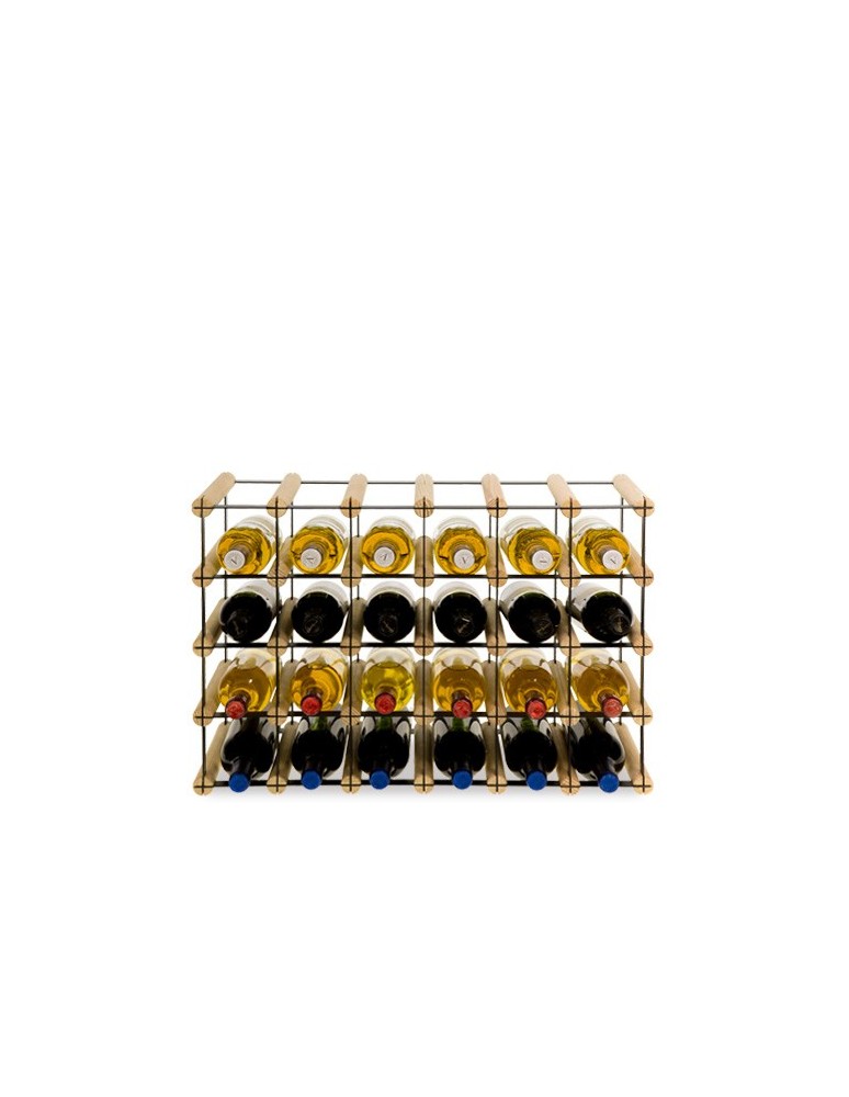 Regały - Stojak na 24 Butelek Szklanych/ PET — RW-8/ 6x4 — Surowy - product b2b.wamar.biz 3