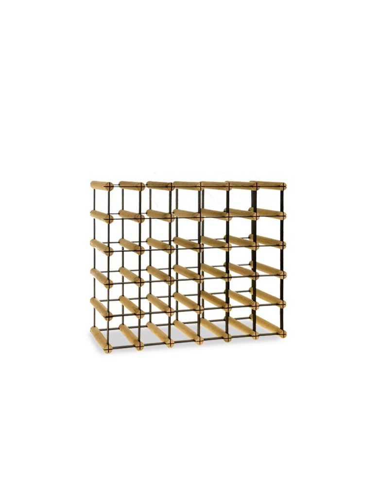 Regały - Stojak na 30 Butelek Szklanych/ PET — RW-8/ 6x5 — Surowy - product b2b.wamar.biz 5