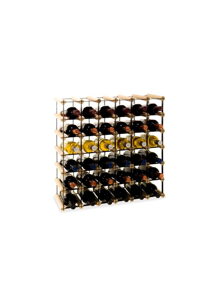 Regały - Stojak na 36 Butelek Szklanych/ PET — RW-8/ 6x6 — Surowy - product b2b.wamar.biz 1