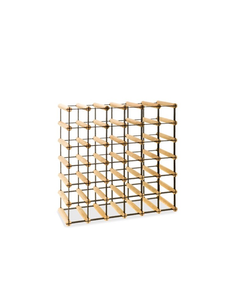 Regały - Stojak na 36 Butelek Szklanych/ PET — RW-8/ 6x6 — Surowy - product b2b.wamar.biz 2