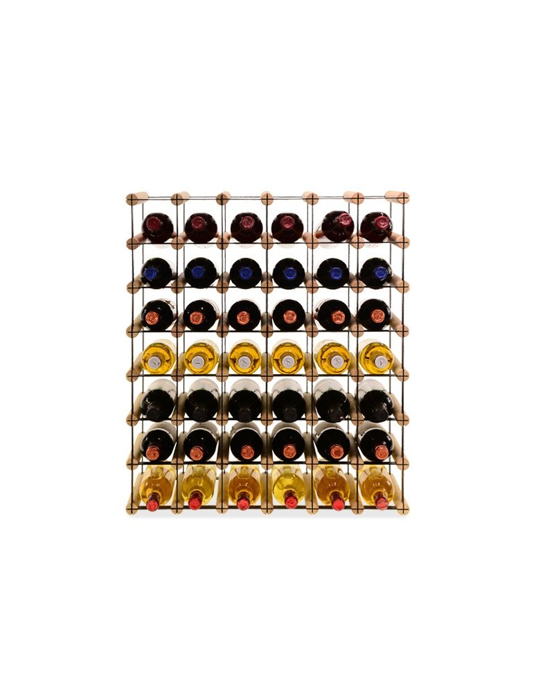 Regały - Stojak na 42 Butelki Szklane/ PET — RW-8/ 6x7 — Surowy - product b2b.wamar.biz 3