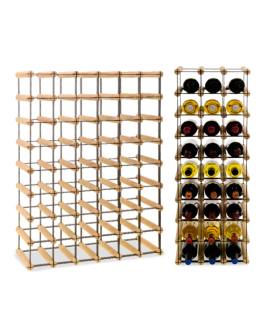 Stojak na 48 Butelek Szklanych/ PET — RW-8/ 6x8 — Surowy