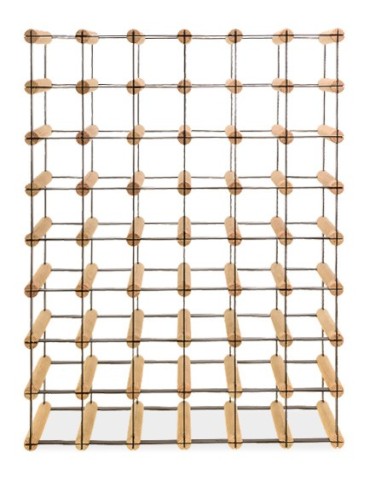 Regały - Stojak na 48 Butelek Szklanych/ PET — RW-8/ 6x8 — Surowy - product 3