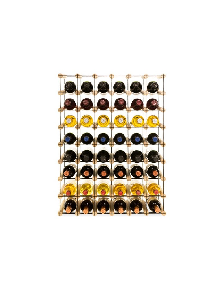 Regały - Stojak na 48 Butelek Szklanych/ PET — RW-8/ 6x8 — Surowy - product b2b.wamar.biz 4