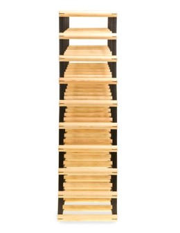 Stojak na 54 Butelki Szklane/ PET — RW-8/ 6x9 — Surowy - produkt 2