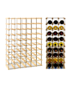 Stojak na 54 Butelki Szklane/ PET — RW-8/ 6x9 — Surowy