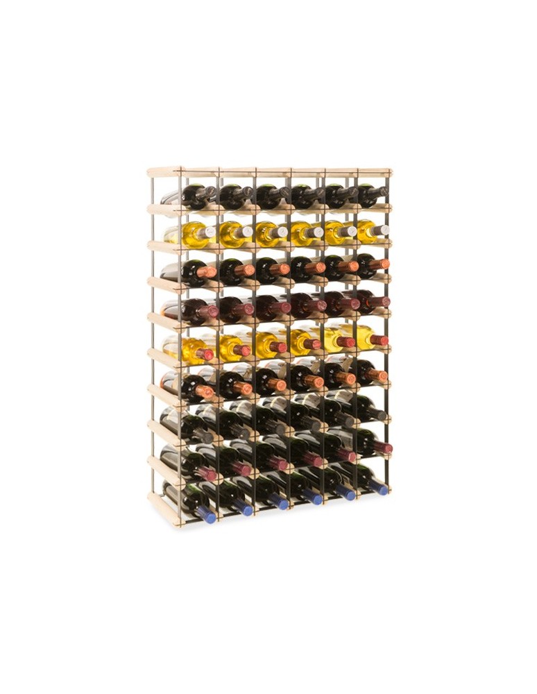 Regały - Stojak na 54 Butelki Szklane/ PET — RW-8/ 6x9 — Surowy - product b2b.wamar.biz 5