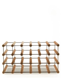 Stojak na 18 Butelek Szklanych/ PET — RW-8/ 6x3 — Brązowy - product 2