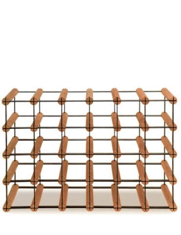 Stojak na 24 Butelek Szklanych/ PET — RW-8/ 6x4 — Brązowy - product 2