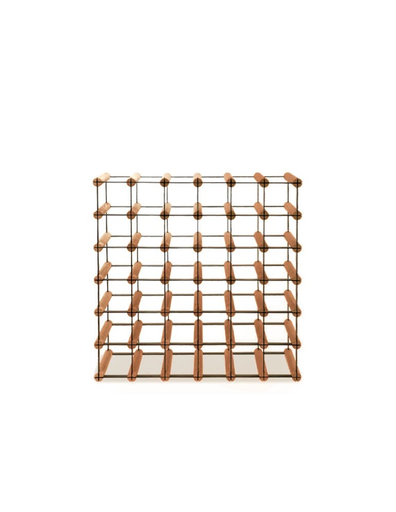 Regały - Stojak na 36 Butelek Szklanych/ PET — RW-8/ 6x6 — Brązowy - product b2b.wamar.biz 4