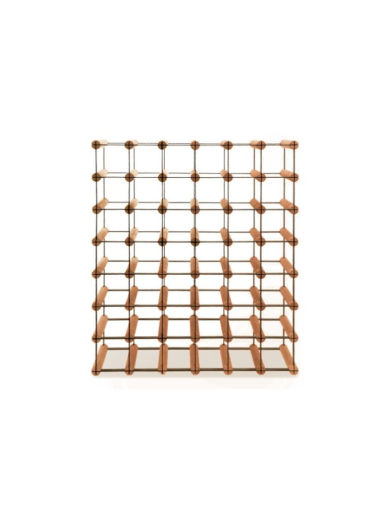 Regały - Stojak na 42 Butelki Szklane/ PET — RW-8/ 6x7 — Brązowy - produkt b2b.wamar.biz 3