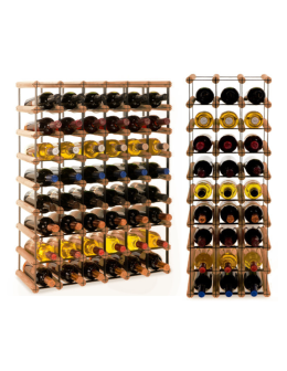 Stojak na 48 Butelek Szklanych/ PET — RW-8/ 6x8 — Brązowy