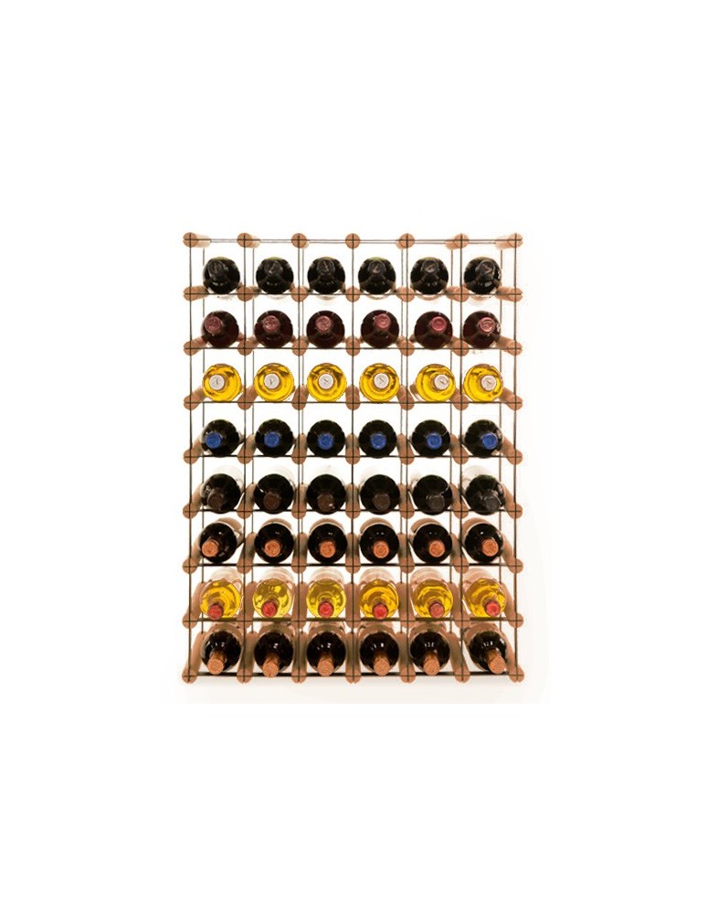 Regały - Stojak na 48 Butelek Szklanych/ PET — RW-8/ 6x8 — Brązowy - product b2b.wamar.biz 3