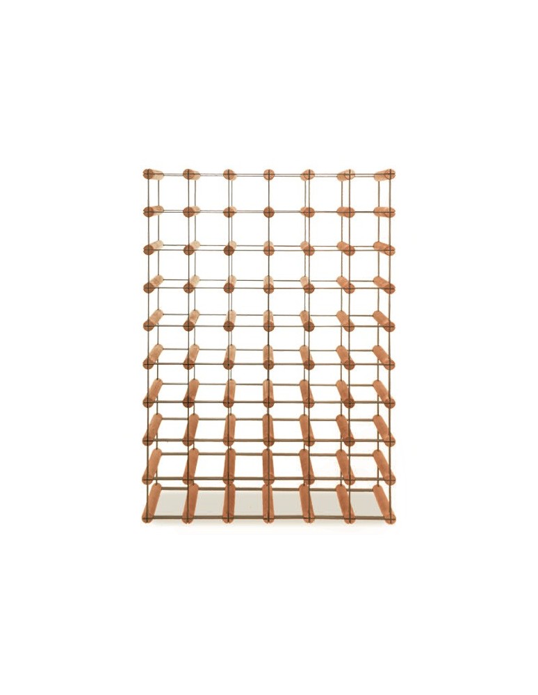 Regały - Stojak na 54 Butelki Szklane/ PET — RW-8/ 6x9 — Brązowy - product b2b.wamar.biz 6