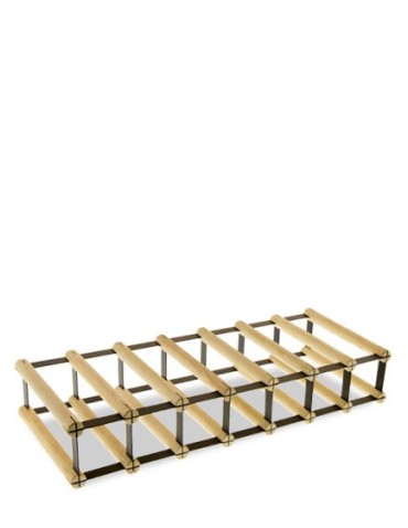 Regały - Stojak na 7 Butelek Szklanych/ PET — RW-8/ 7x1 — Surowy - product 2