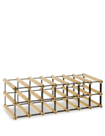 Regały - Stojak na 14 Butelek Szklanych/ PET — RW-8/ 7x2 — Surowy - product 2