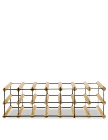 Regały - Stojak na 14 Butelek Szklanych/ PET — RW-8/ 7x2 — Surowy - product 5