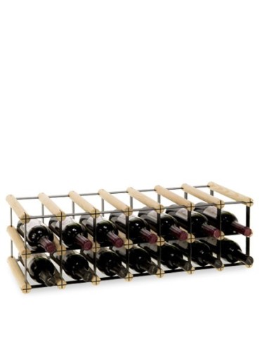 Regały - Stojak na 14 Butelek Szklanych/ PET — RW-8/ 7x2 — Surowy - product 6