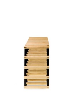 Stojak na 28 Butelek Szklanych/ PET — RW-8/ 7x4 — Surowy - product 2