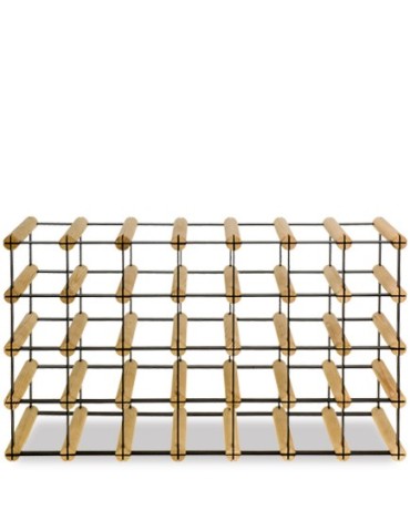 Regały - Stojak na 28 Butelek Szklanych/ PET — RW-8/ 7x4 — Surowy - product 4