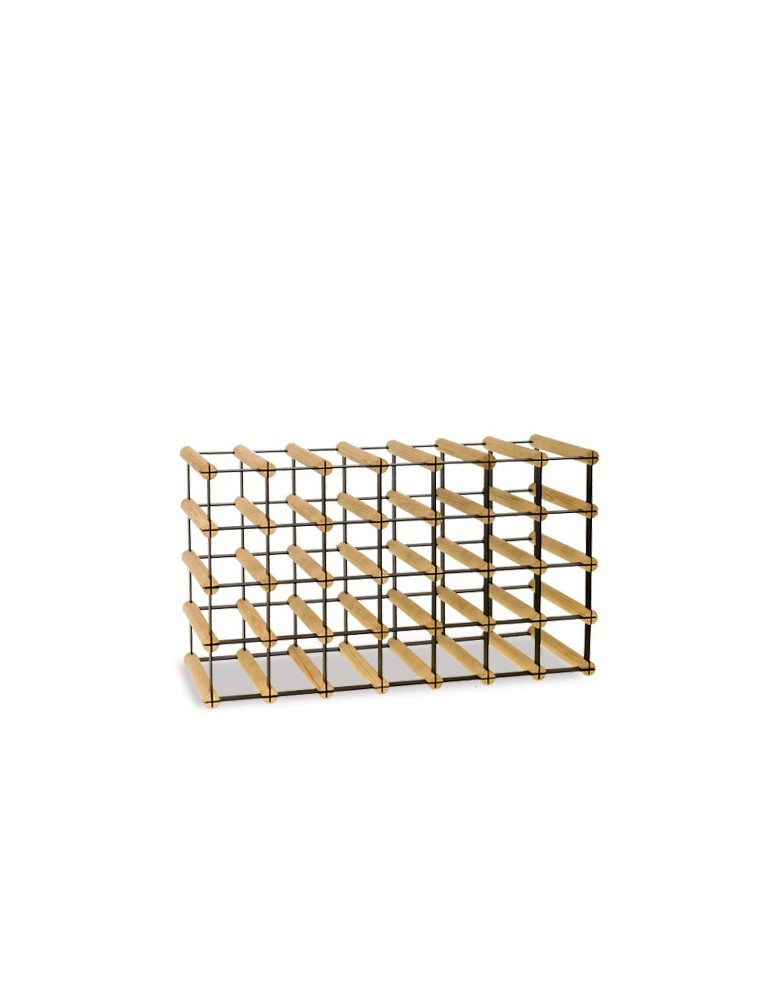 Regały - Stojak na 28 Butelek Szklanych/ PET — RW-8/ 7x4 — Surowy - product b2b.wamar.biz 6