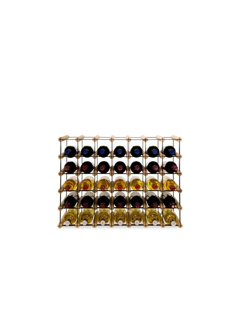 Regały - Stojak na 35 Butelek Szklanych/ PET — RW-8/ 7x5 — Surowy - product b2b.wamar.biz 3