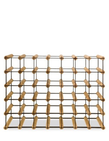 Regały - Stojak na 35 Butelek Szklanych/ PET — RW-8/ 7x5 — Surowy - product 4