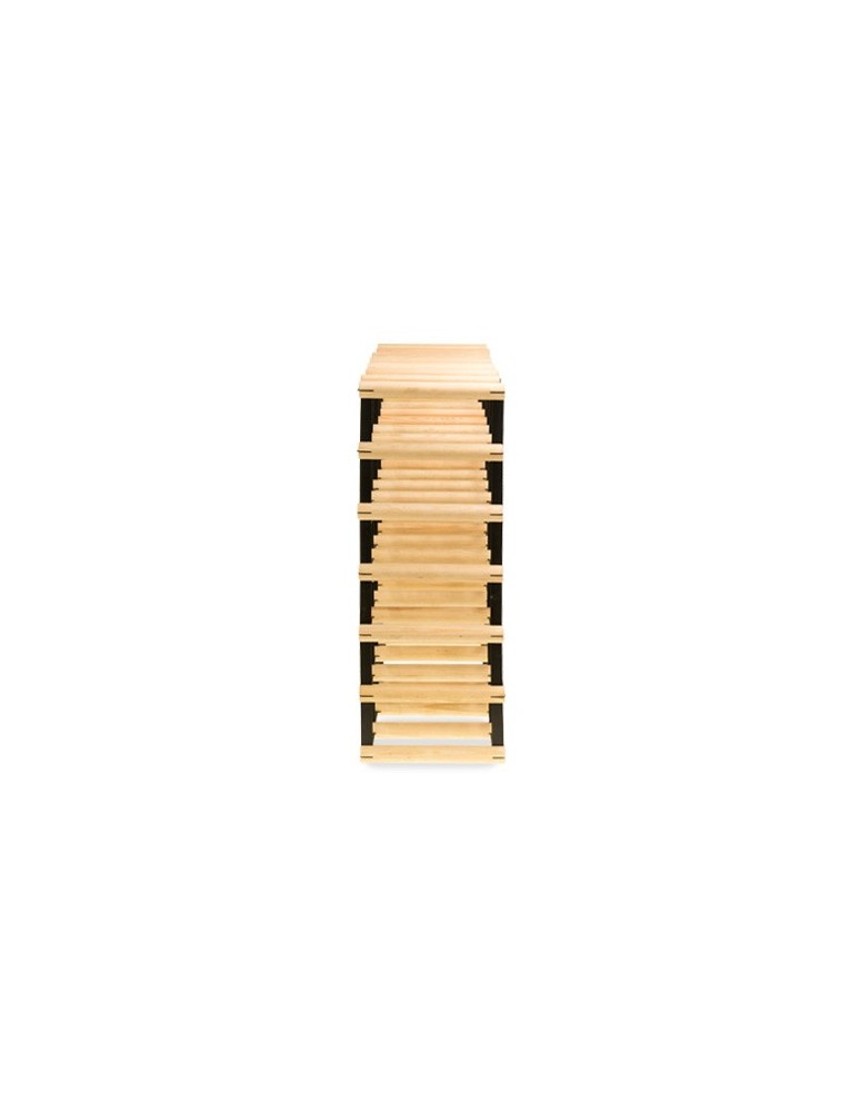 Regały - Stojak na 42 Butelki Szklane/ PET — RW-8/ 7x6 — Surowy - product b2b.wamar.biz 1