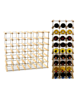 Stojak na 42 Butelki Szklane/ PET — RW-8/ 7x6 — Surowy