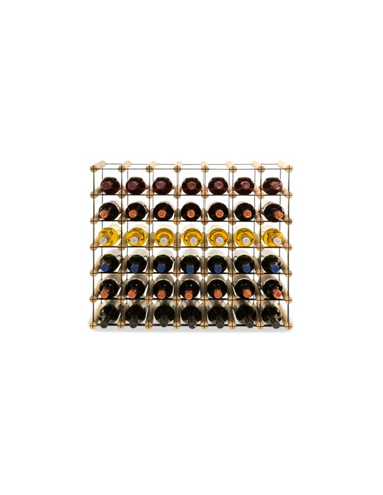 Regały - Stojak na 42 Butelki Szklane/ PET — RW-8/ 7x6 — Surowy - product b2b.wamar.biz 3