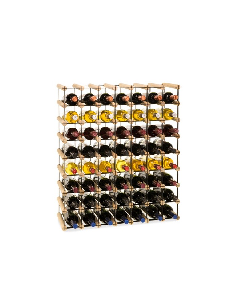 Regały - Stojak na 56 Butelek Szklanych/ PET — RW-8/ 7x8 — Surowy - product b2b.wamar.biz 5