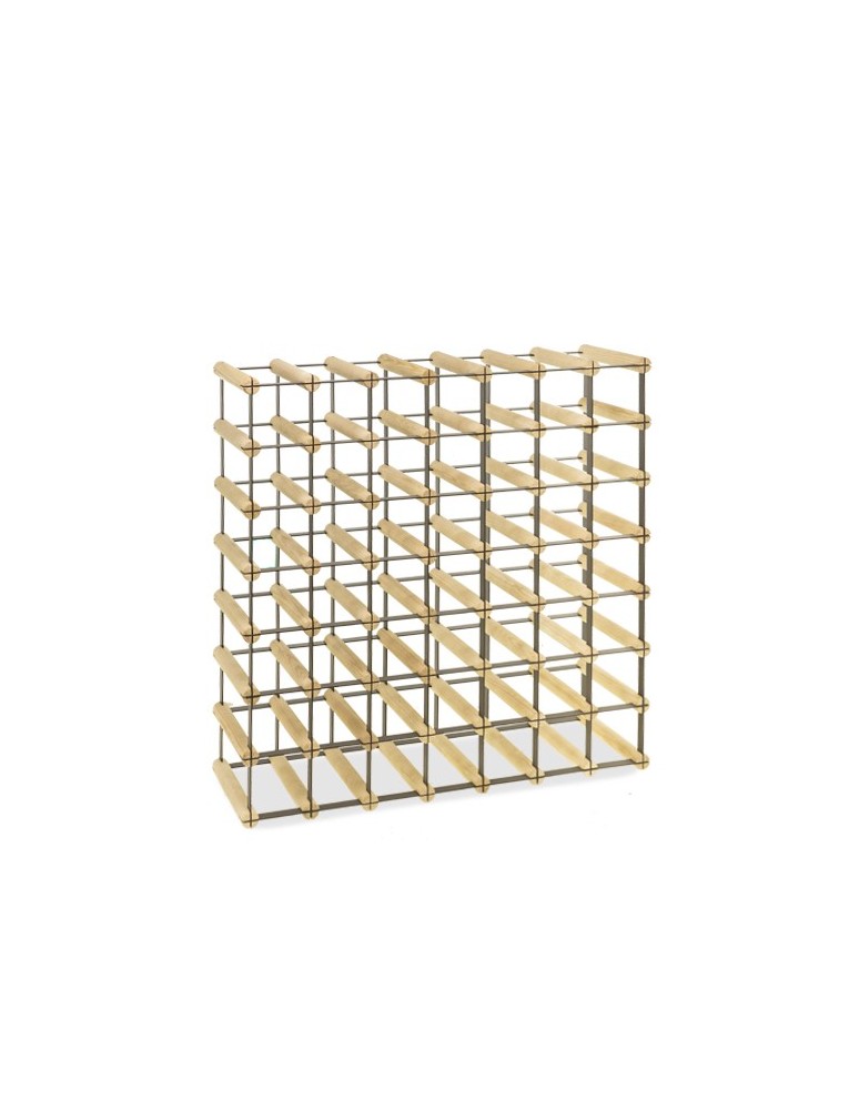 Regały - Stojak na 49 Butelek Szklanych/ PET — RW-8/ 7x7 — Surowy - product b2b.wamar.biz 6