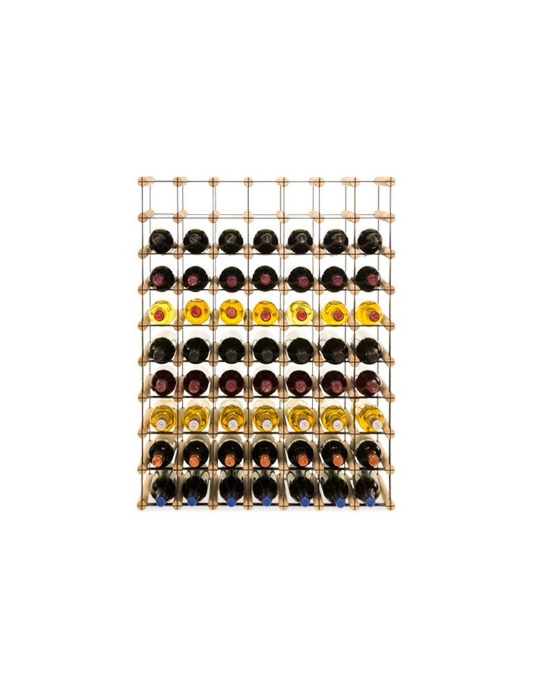 Regały - Stojak na 63 Butelki Szklane/ PET — RW-8/ 7x9 — Surowy - product b2b.wamar.biz 3