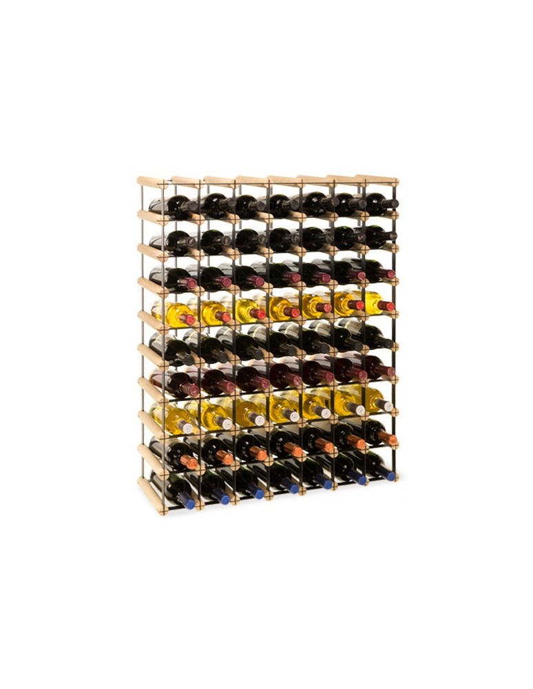 Regały - Stojak na 63 Butelki Szklane/ PET — RW-8/ 7x9 — Surowy - product b2b.wamar.biz 5