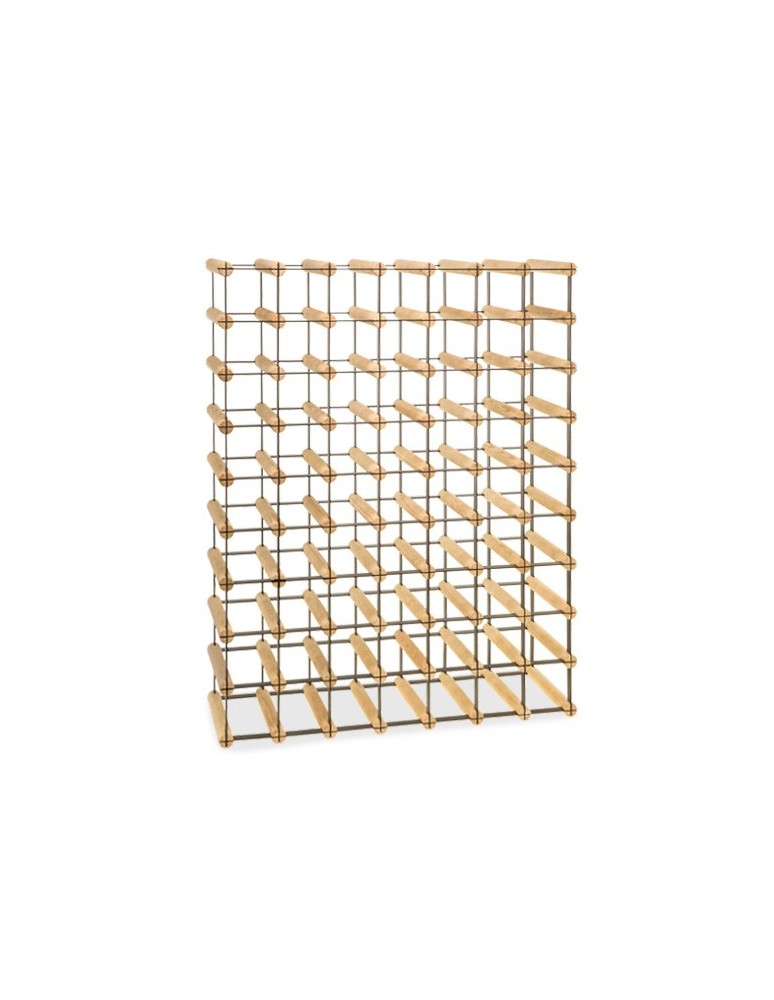 Regały - Stojak na 63 Butelki Szklane/ PET — RW-8/ 7x9 — Surowy - product b2b.wamar.biz 6