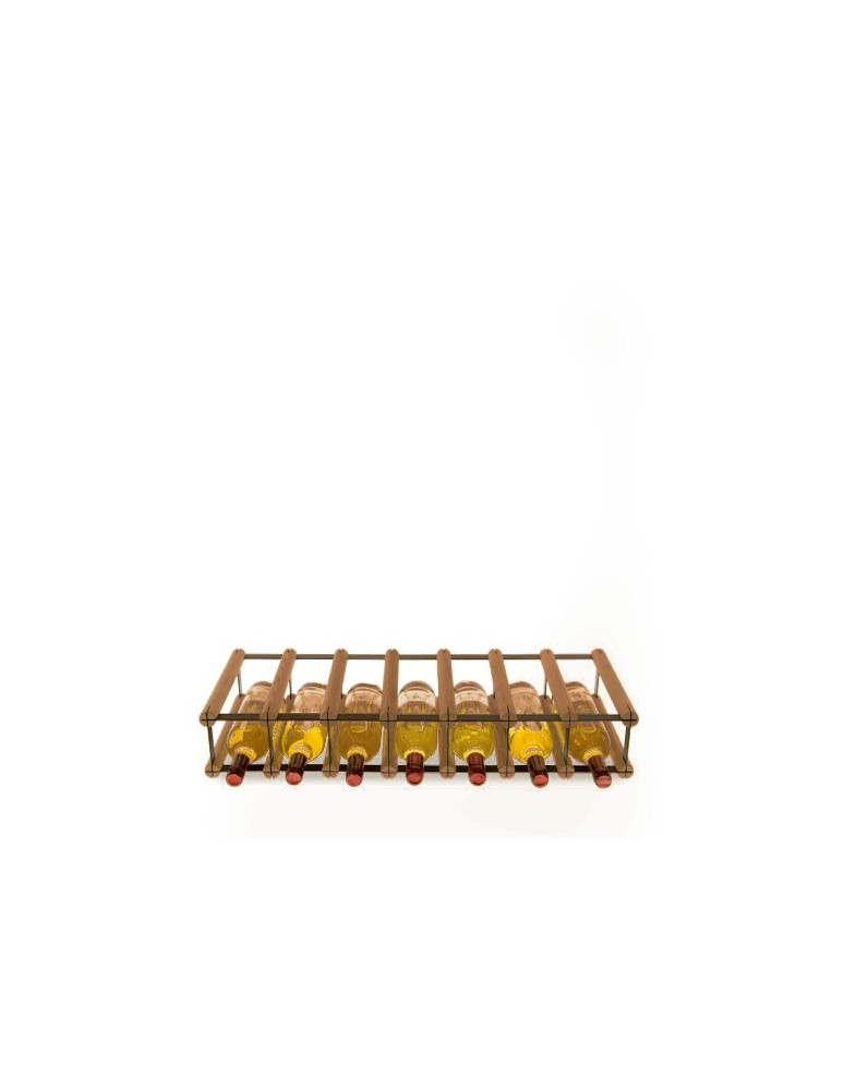 Regały - Stojak na 7 Butelek Szklanych/ PET — RW-8/ 7x1 — Brązowy - product b2b.wamar.biz 6