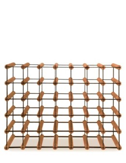 Stojak na 35 Butelek Szklanych/ PET — RW-8/ 7x5 — Brązowy - product 2