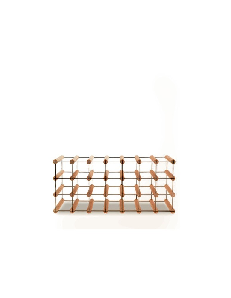 Regały - Stojak na 21 Butelek Szklanych/ PET — RW-8/ 7x3 — Brązowy - product b2b.wamar.biz 5