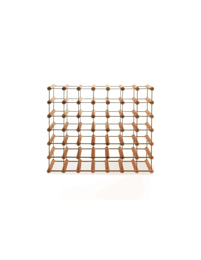 Regały - Stojak na 42 Butelki Szklane/ PET — RW-8/ 7x6 — Brązowy - product b2b.wamar.biz 3