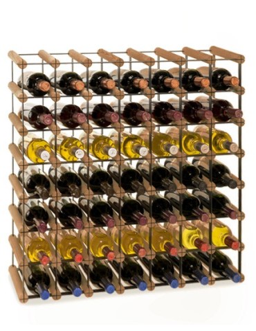 Stojak na 49 Butelek Szklanych/ PET — RW-8/ 7x7 — Brązowy - product 2