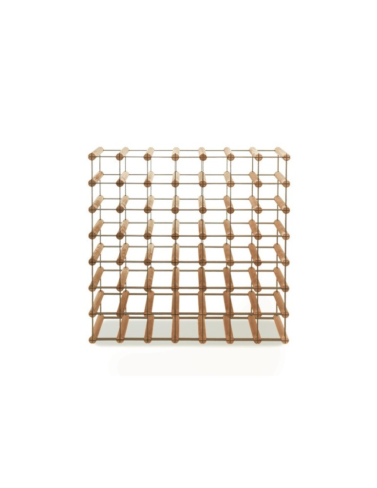 Regały - Stojak na 49 Butelek Szklanych/ PET — RW-8/ 7x7 — Brązowy - produkt b2b.wamar.biz 2