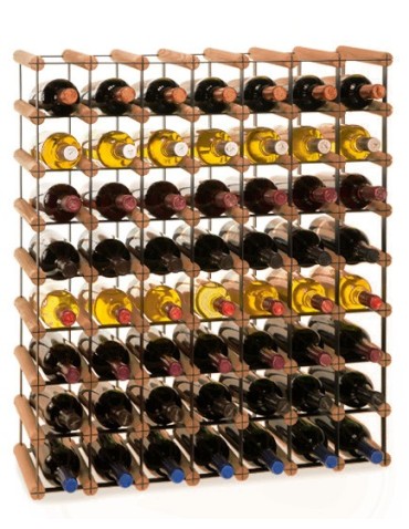 Stojak na 56 Butelek Szklanych/ PET — RW-8/ 7x8 — Brązowy - product 2