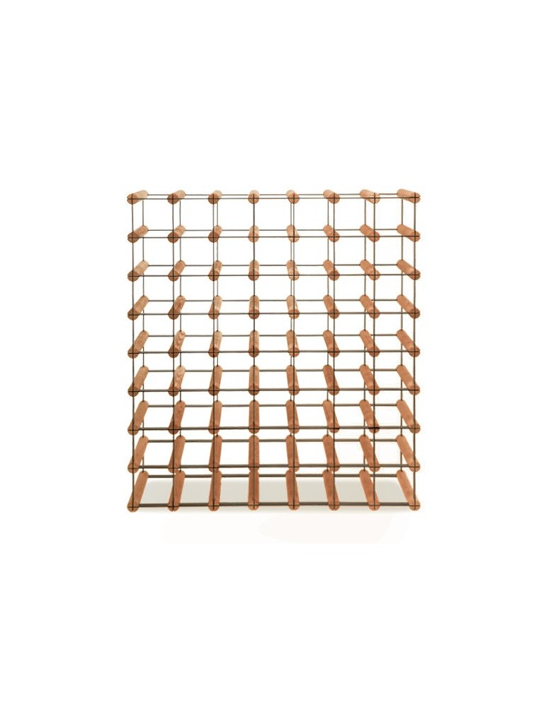 Regały - Stojak na 56 Butelek Szklanych/ PET — RW-8/ 7x8 — Brązowy - product b2b.wamar.biz 3